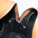 MCM Logogram Vicetos Backpack PVC Leather Brown Gold Auth 164927-20