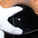 MCM Logogram Vicetos Backpack PVC Leather Brown Gold Auth 164927-22