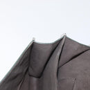 FENDI Chain Canai Shoulder Bag Leather 2way Gray Silver Auth 164928-25