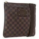 LOUIS VUITTON Damier Ebene Pochette Platt Brooklyn Bag N41100 LV Auth 164929-1