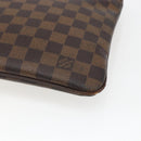 LOUIS VUITTON Damier Ebene Pochette Platt Brooklyn Bag N41100 LV Auth 164929-15