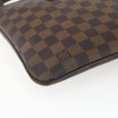 LOUIS VUITTON Damier Ebene Pochette Platt Brooklyn Bag N41100 LV Auth 164929-16