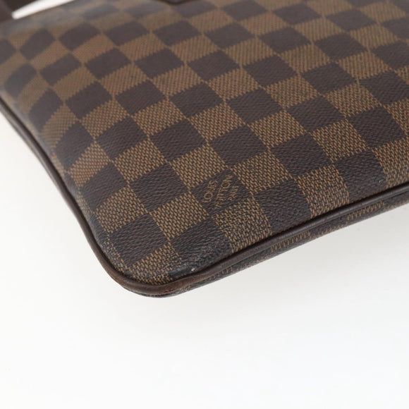 LOUIS VUITTON Damier Ebene Pochette Platt Brooklyn Bag N41100 LV Auth 164929
