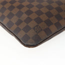 LOUIS VUITTON Damier Ebene Pochette Platt Brooklyn Bag N41100 LV Auth 164929-18