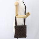 LOUIS VUITTON Damier Ebene Pochette Platt Brooklyn Bag N41100 LV Auth 164929-23