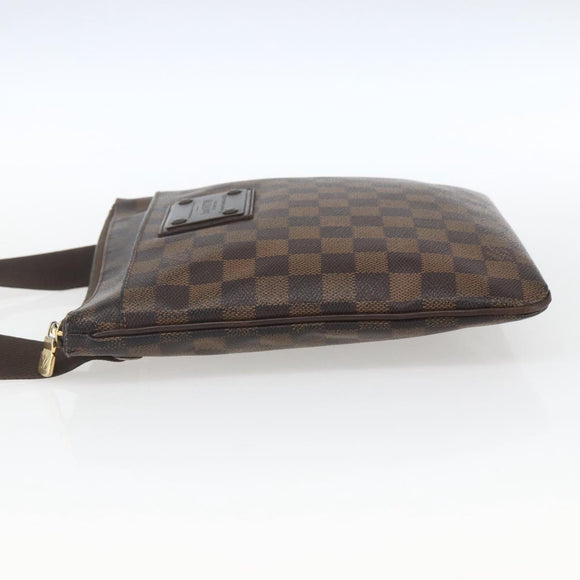 LOUIS VUITTON Damier Ebene Pochette Platt Brooklyn Bag N41100 LV Auth 164929