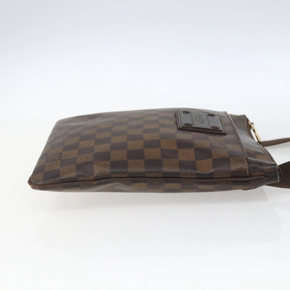 LOUIS VUITTON Damier Ebene Pochette Platt Brooklyn Bag N41100 LV Auth 164929