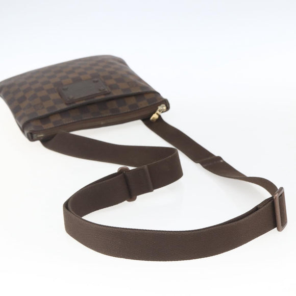 LOUIS VUITTON Damier Ebene Pochette Platt Brooklyn Bag N41100 LV Auth 164929