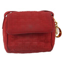 Christian Dior Canage Shoulder Bag Red Gold Auth 164930-13