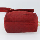 Christian Dior Canage Shoulder Bag Red Gold Auth 164930-5