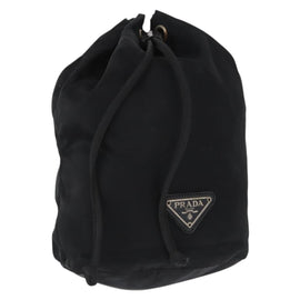 PRADA Purse Pouch Nylon Black Auth 164935