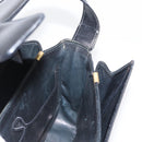 CELINE Shoulder Bag Leather Black Gold Auth 164937-18