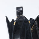 CELINE Shoulder Bag Leather Black Gold Auth 164937-19