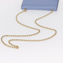 Salvatore Ferragamo Vala Chain Shoulder Bag Leather Blue Gold Auth 164943-7