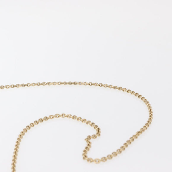 Salvatore Ferragamo Vala Chain Shoulder Bag Leather Blue Gold Auth 164943