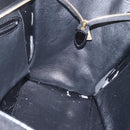 CELINE Trapeze Handtas Leer Suède Zwart Goud Authentiek 164944-20
