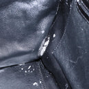 CELINE Trapeze Handtas Leer Suède Zwart Goud Authentiek 164944-11