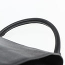 CELINE Trapeze Handtas Leer Suède Zwart Goud Authentiek 164944-14