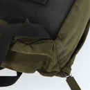 PRADA Backpack Nylon Khaki Silver Auth 164947-17