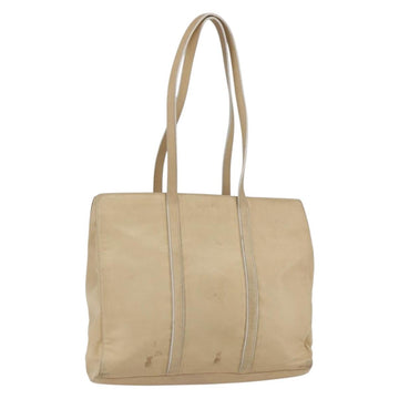LOEWE Tote Bag Nappa leather Beige Gold Auth 164948