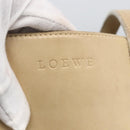 LOEWE Tote Bag Nappa leather Beige Gold Auth 164948-17