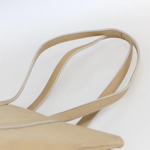 LOEWE Tote Bag Nappa leather Beige Gold Auth 164948