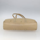 LOEWE Tote Bag Nappa leather Beige Gold Auth 164948-5