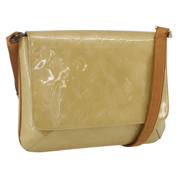 LOUIS VUITTON Monogram Vernis Thompson Street Bag Beige M91301 LV Auth 164955