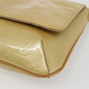 LOUIS VUITTON Monogram Vernis Thompson Street Bag Beige M91301 LV Auth 164955-9