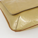 LOUIS VUITTON Monogram Vernis Thompson Street Bag Beige M91301 LV Auth 164955-14