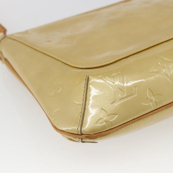 LOUIS VUITTON Monogram Vernis Thompson Street Bag Beige M91301 LV Auth 164955