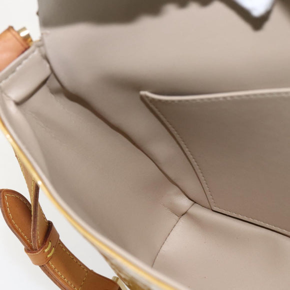 LOUIS VUITTON Monogram Vernis Thompson Street Bag Beige M91301 LV Auth 164955