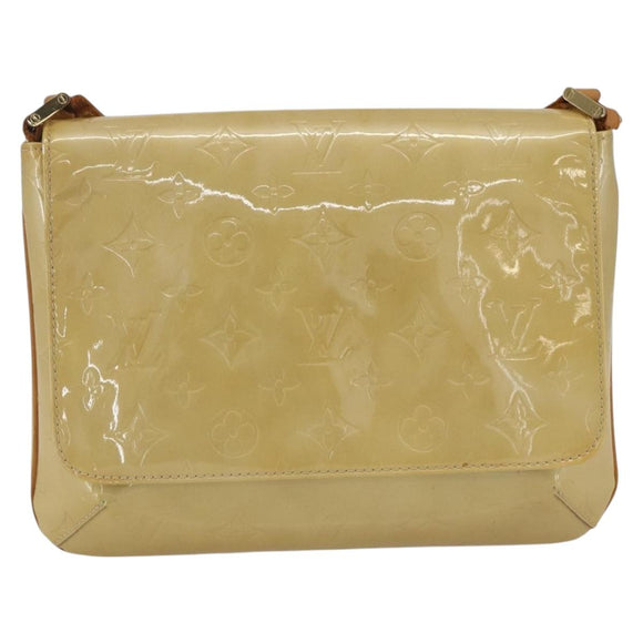 LOUIS VUITTON Monogram Vernis Thompson Street Bag Beige M91301 LV Auth 164955
