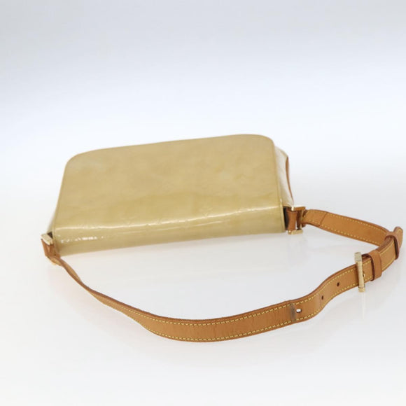LOUIS VUITTON Monogram Vernis Thompson Street Bag Beige M91301 LV Auth 164955