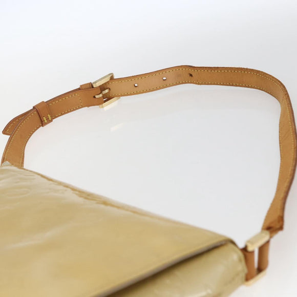 LOUIS VUITTON Monogram Vernis Thompson Street Bag Beige M91301 LV Auth 164955