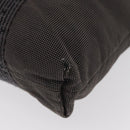 HERMES Her Line Kabas Tote Bag Canvas Gray Silver Auth 164959-9