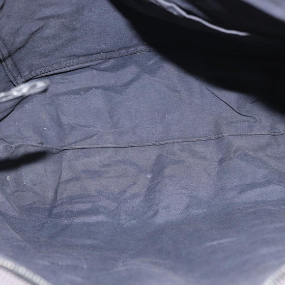 HERMES Her Line Kabas Tote Bag Canvas Gray Silver Auth 164959