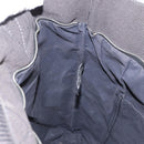 HERMES Her Line Kabas Tote Bag Canvas Gray Silver Auth 164959-19