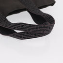 HERMES Her Line Kabas Tote Bag Canvas Gray Silver Auth 164959-7