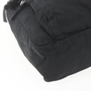 PRADA Shoulder Bag Nylon Black Silver Auth 164965-16