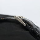 PRADA Shoulder Bag Nylon Black Silver Auth 164965-8