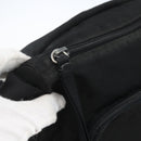 PRADA Shoulder Bag Nylon Black Silver Auth 164965-21