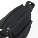 PRADA Shoulder Bag Nylon Black Silver Auth 164965-9