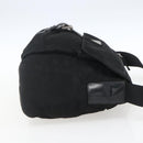 PRADA Shoulder Bag Nylon Black Silver Auth 164965-4