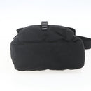 PRADA Shoulder Bag Nylon Black Silver Auth 164965-5
