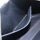 BURBERRY Nova Check Blue Label Hand Bag Nylon Black Silver Auth 164966V-20