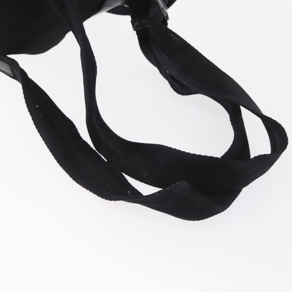 PRADA Backpack Nylon Black Silver Auth 164970