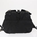 PRADA Backpack Nylon Black Silver Auth 164970-5