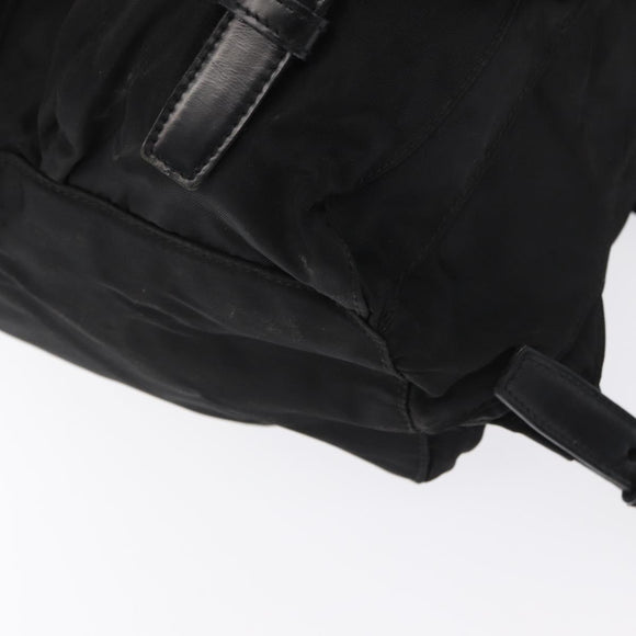 PRADA Backpack Nylon Black Silver Auth 164970