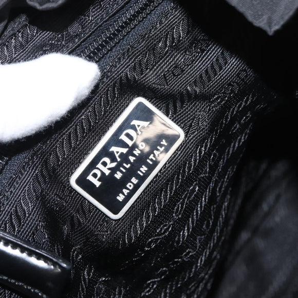PRADA Backpack Nylon Black Silver Auth 164970